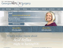 Tablet Screenshot of georgiarefluxsurgery.com